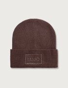 Liu Jo шапка beanie дамска с вълна зелена 2F6022 MA38S