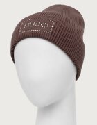 Liu Jo шапка beanie дамска с вълна зелена 2F6022 MA38S
