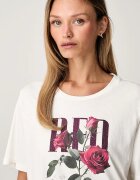 Liu Jo тениска дамска от памук бежова TF6243 JS923