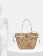 Lola casademunt плажна чанта дамска от сплетена материя бежова LS2604059