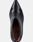 Love Moschino боти с тънък ток дамски от кожа черни JA21069G1PIA0000
