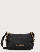 Love Moschino чанта дамска от имитация на кожа черна JC4096PP1PLT1000