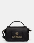 Love Moschino чанта дамска от имитация на кожа черна JC4236PP0OKC0000