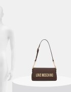 Love Moschino чанта дамска от имитация на кожа кафява JC4109PP1PKD0300