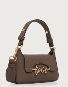 Love Moschino чанта дамска от имитация на кожа кафява JC4268PP0PKR0203