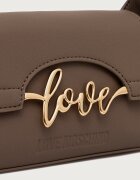 Love Moschino чанта дамска от имитация на кожа кафява JC4268PP0PKR0203