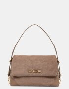 Love Moschino чанта дамска от имитация на велур бежова JC4092PP1PLD110A