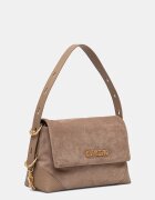 Love Moschino чанта дамска от имитация на велур бежова JC4092PP1PLD110A