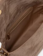 Love Moschino чанта дамска от имитация на велур бежова JC4092PP1PLD110A