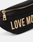 Love Moschino чанта за кръста дамска от имитация на кожа черна JC4195PP0OKD0000