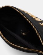 Love Moschino чанта за кръста дамска от имитация на кожа черна JC4195PP0OKD0000