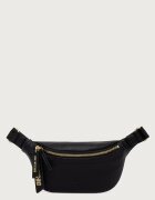 Love Moschino чанта за кръста дамска от имитация на кожа черна JC4227PP0PKG0000