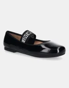 Love Moschino Кожени балеринки в черно JA11071G1NII0000