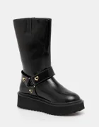Love Moschino Кожени боти