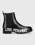 Love Moschino Кожени боти челси