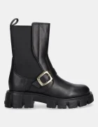 Love Moschino Кожени боти челси в черно с платформа JA24105G1NIA0000