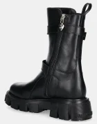 Love Moschino Кожени боти в черно с платформа JA24095G1NIA0000