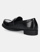 Love Moschino Кожени мокасини в черно с равна подметка JA10222G1NJD000A