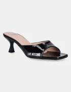 Love Moschino Кожени обувки с тънък ток