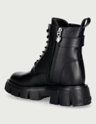 Love Moschino кубинки с платформа дамски от кожа черни JA24235G0PIA0000