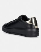 Love Moschino маратонки дамски от кожа черни с платформа JA15235G1PIAR00A