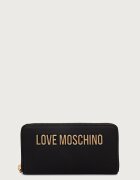 Love Moschino портфейл дамски от имитация на кожа черен JC5611PP0PKD0000