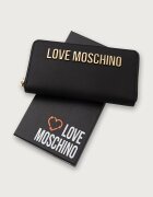 Love Moschino портфейл дамски от имитация на кожа черен JC5611PP0PKD0000