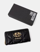 Love Moschino портфейл дамски от имитация на кожа черен JC5644PP1PLC0000