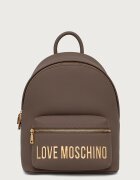 Love Moschino раница дамска от имитация на кожа кафява JC4185PP0PKD0203