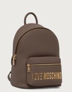 Love Moschino раница дамска от имитация на кожа кафява JC4185PP0PKD0203