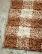 Madam Stoltz Килимче за баня CHecked Tufted