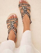 Manebi Сандали Rope Sandals в бежово F 7.5 Y0
