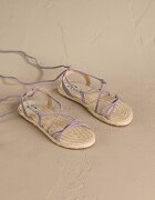 Manebi Велурени сандали Lace-Up Sandals