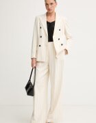 Marc Aurel сако с двуредно закопчаване дамско с добавен лен бежово 3196A11177