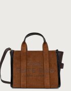 Marc Jacobs чанта crossbody дамска от велур THE SMALL TOTE кафява 2F5HTT030H01
