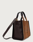 Marc Jacobs чанта crossbody дамска от велур THE SMALL TOTE кафява 2F5HTT030H01