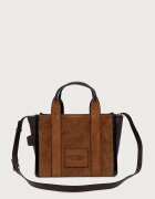 Marc Jacobs чанта crossbody дамска от велур THE SMALL TOTE кафява 2F5HTT030H01