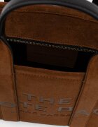 Marc Jacobs чанта crossbody дамска от велур THE SMALL TOTE кафява 2F5HTT030H01