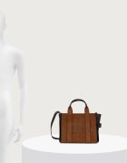 Marc Jacobs чанта crossbody дамска от велур THE SMALL TOTE кафява 2F5HTT030H01