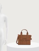 Marc Jacobs чанта tote дамска от кожа THE SMALL TOTE кафява H009L01SP21