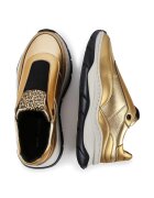 Marc Jacobs Детски кожени маратонки в златисто W60375