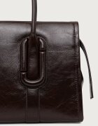 Marc Jacobs шопинг чанта дамска от кожа BABE CITY TOTE кафява 2F6HTT003H01