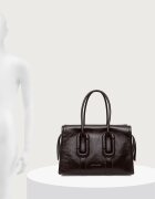 Marc Jacobs шопинг чанта дамска от кожа BABE CITY TOTE кафява 2F6HTT003H01