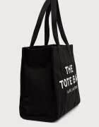 Marc Jacobs шопинг чанта дамска от памук THE LARGE TOTE черна M0016156