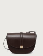 Marc O'Polo чанта crossbody дамска от кожа кафява 5000013659