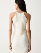 Marciano by Guess блуза с къс ръкав дамска с вискоза KAEDA бежова G6YR06 Z1058