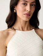 Marciano by Guess блуза с къс ръкав дамска с вискоза KAEDA бежова G6YR06 Z1058