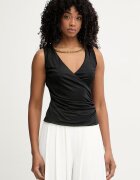Marciano by Guess блуза с презрамки дамска от вискоза INES черна G6GP11 K3617