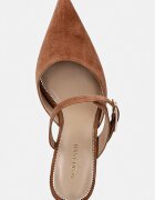 Marciano by Guess чехли с тънък ток дамски от велур кафяви G6YZ19 L0171