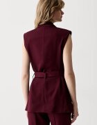 Marciano by Guess елек с двуредно закопчаване дамски с вискоза RASHIDA бордо G6YN07 W3217